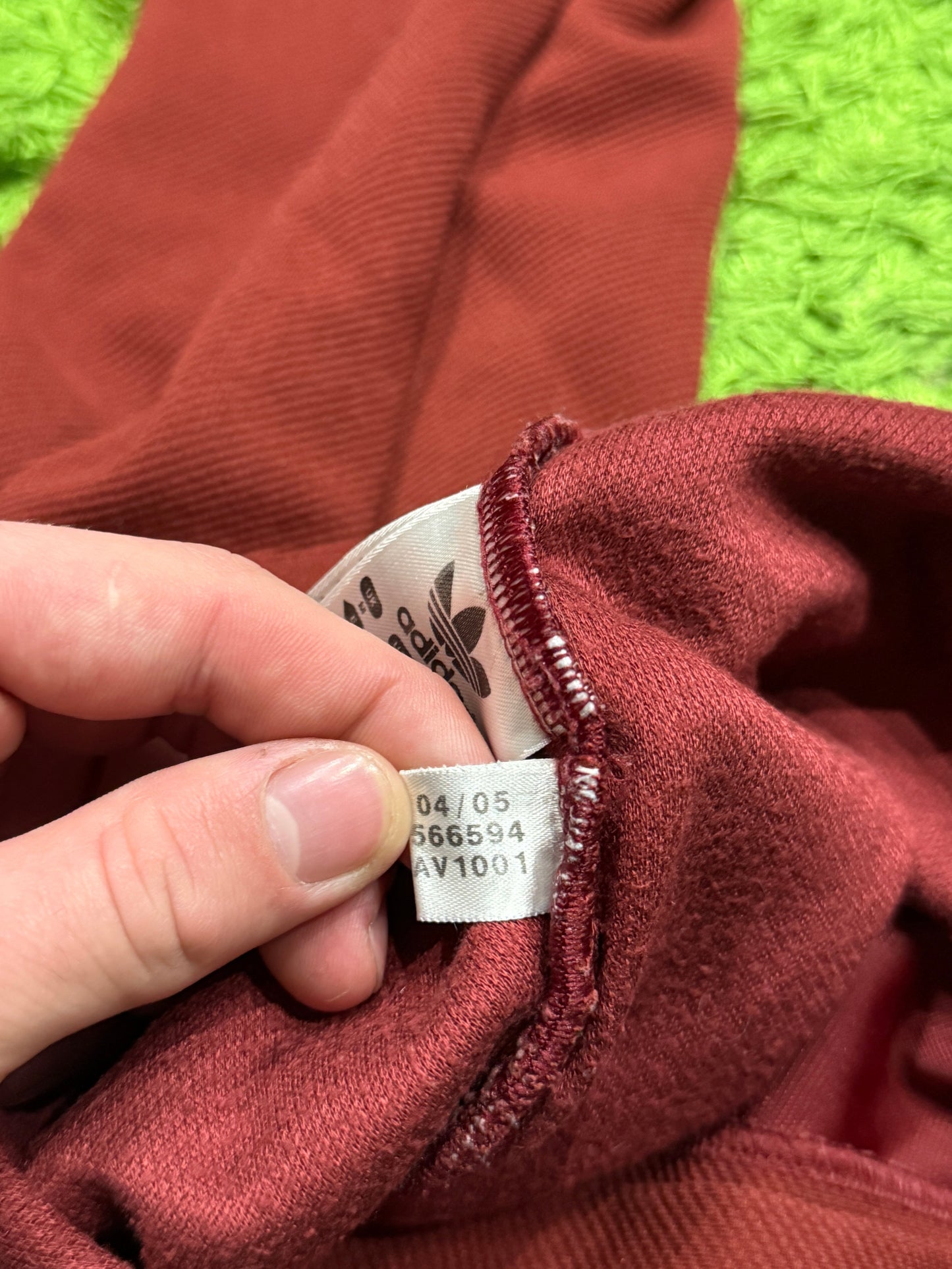 Spodnie bordowe Adidas Originals Firebird sweatpants