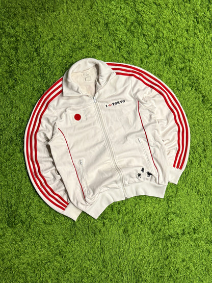 Bluza rozpinana biała Adidas Originals Firebird y2k rare