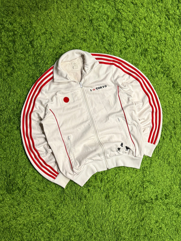 Bluza rozpinana biała Adidas Originals Firebird y2k rare