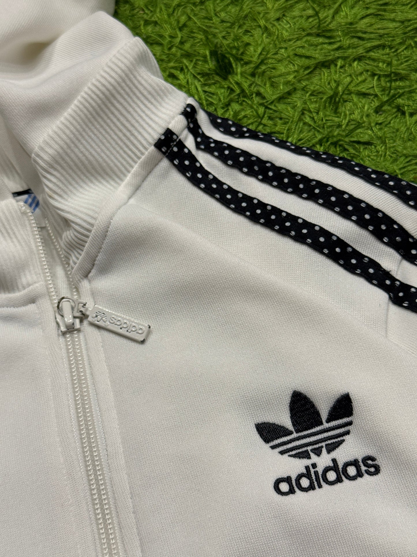 Bluza rozpinana z kapturem biała Adidas Originals Firebird