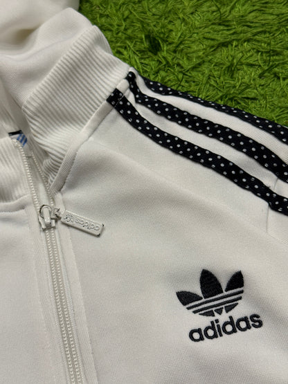 Bluza rozpinana z kapturem biała Adidas Originals Firebird