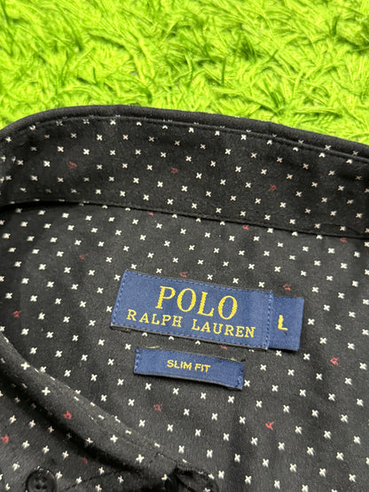 Koszula czarna w gwiazdki Ralph Lauren Polo