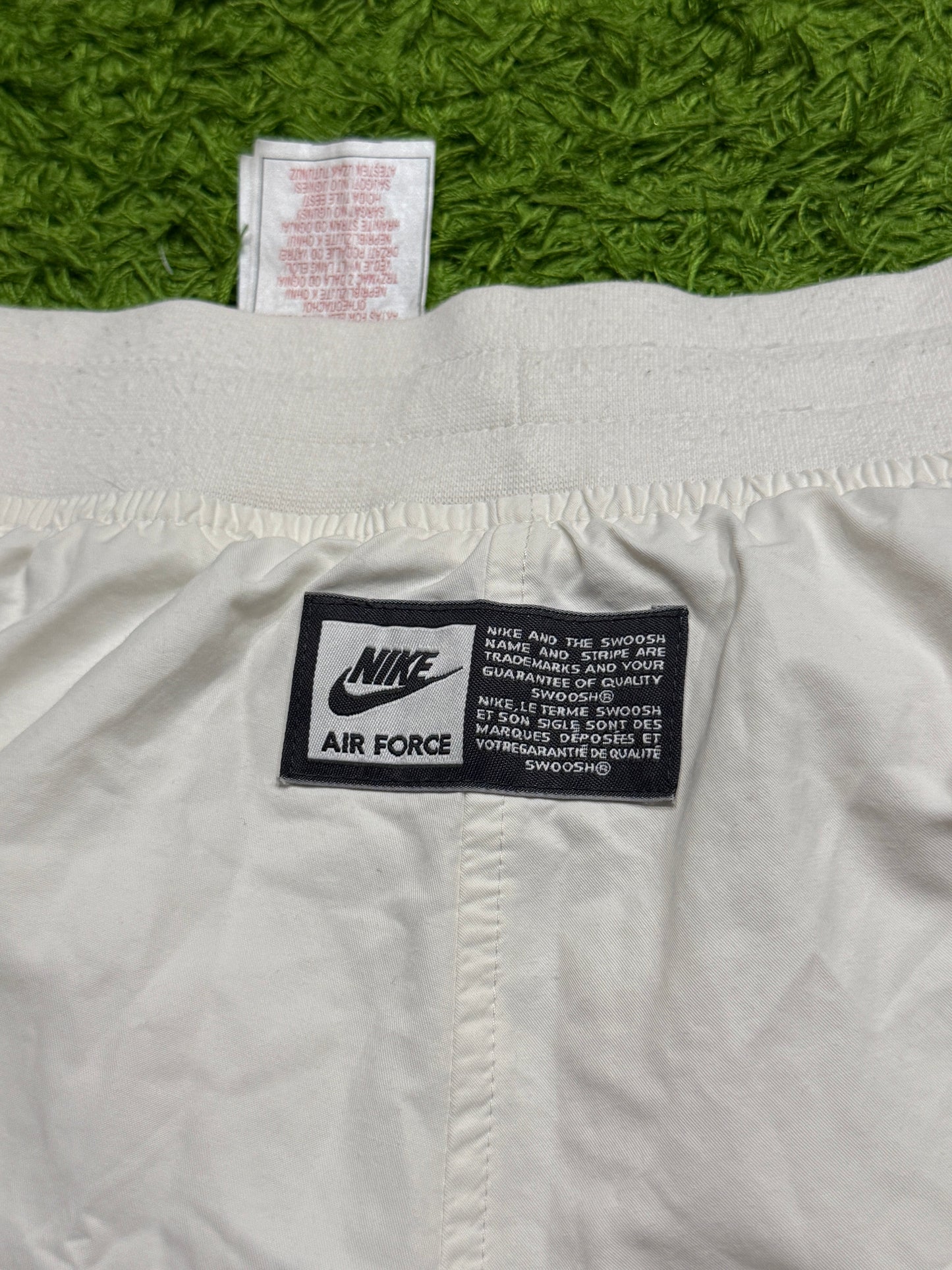 Spodnie ortalionowe białe Nike Air Force baggy track pants