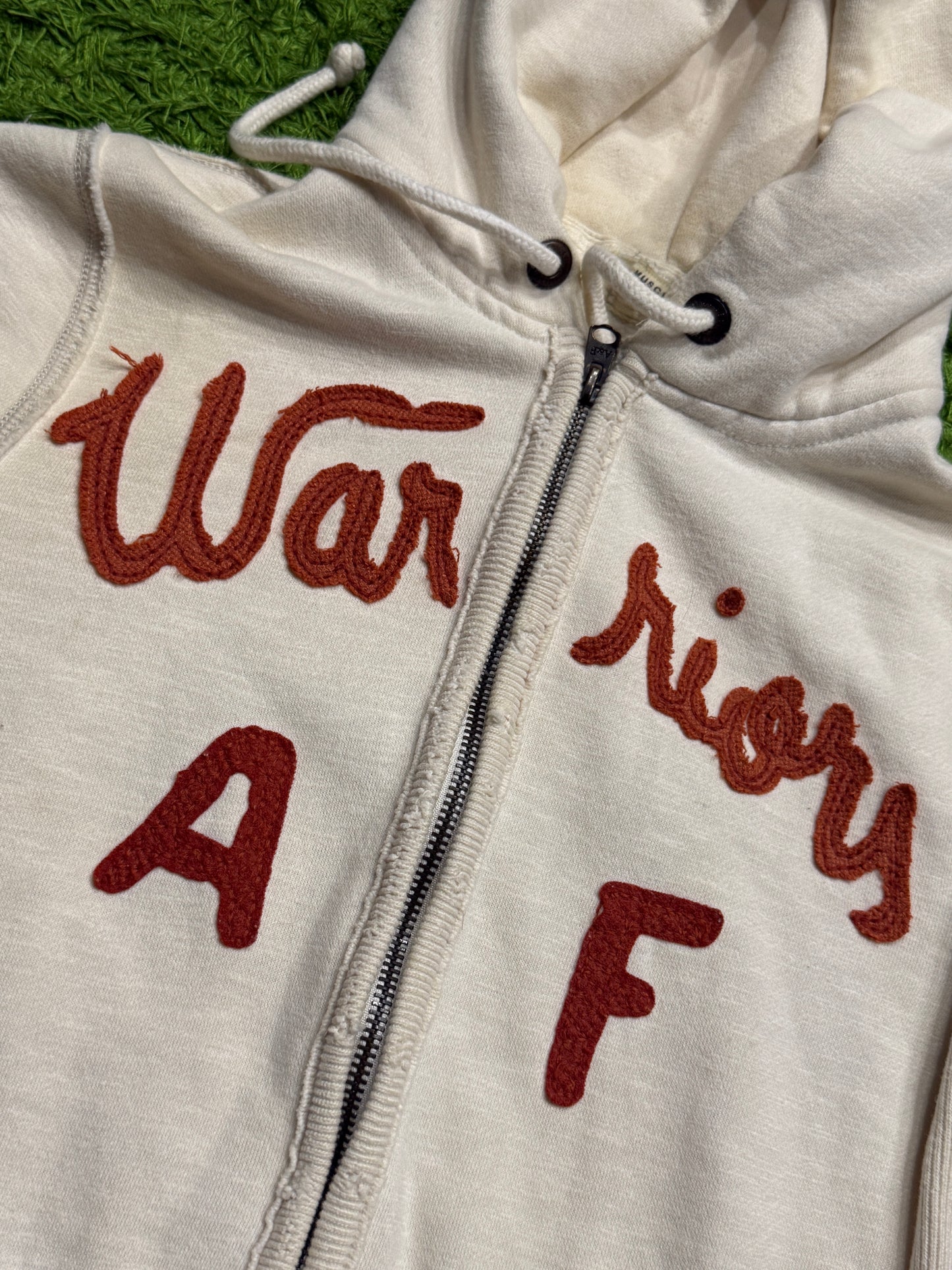 Bluza beżowa Abercrombie & Fitch y2k hoodie