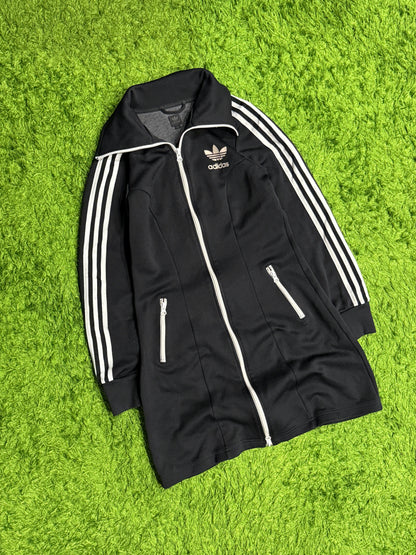 Sukienka sportowa czarna Adidas Originals long track jacket y2k 2000s