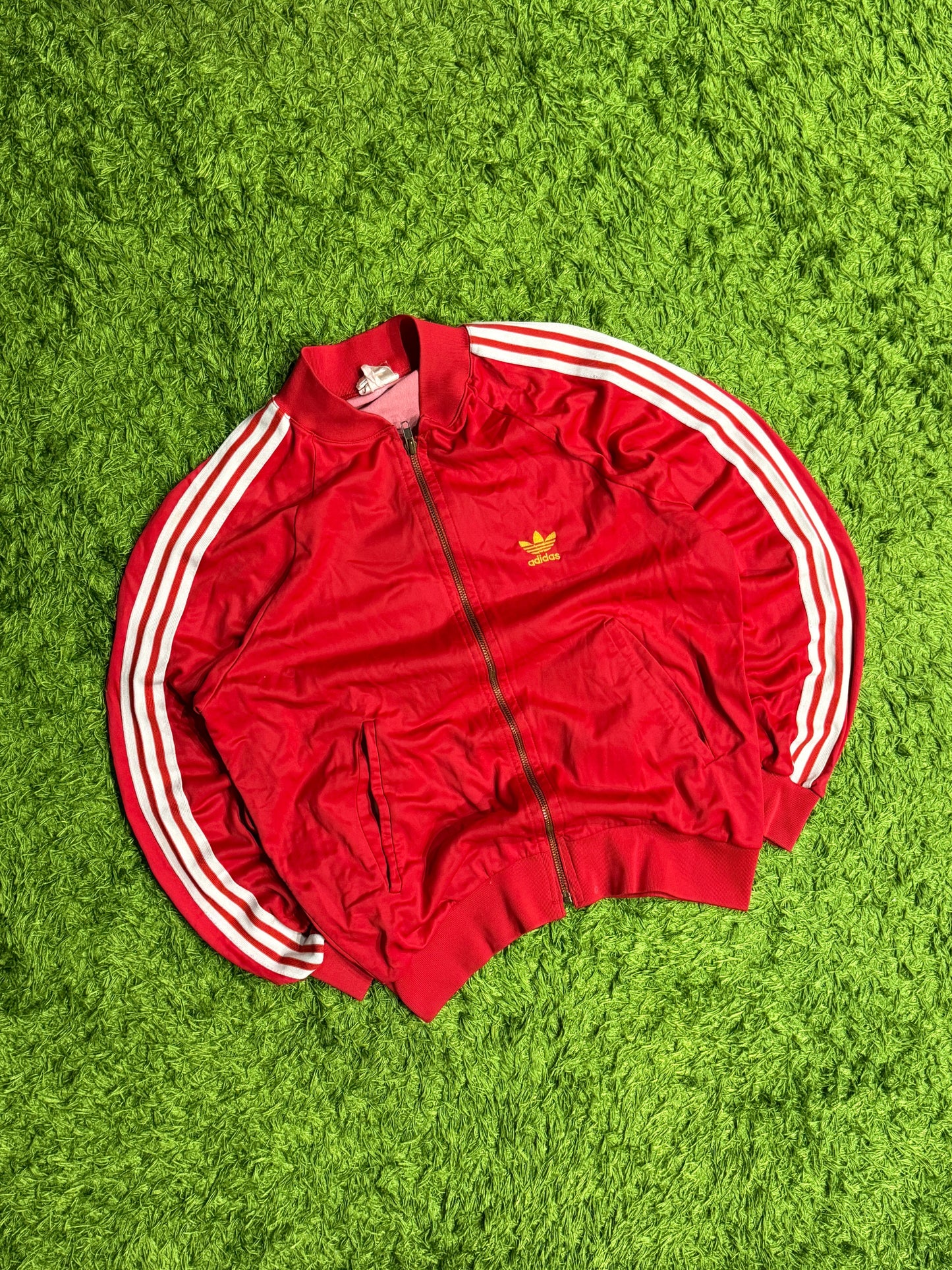 Bluza rozpinana czerwona Adidas Originals Firebird 80s rare