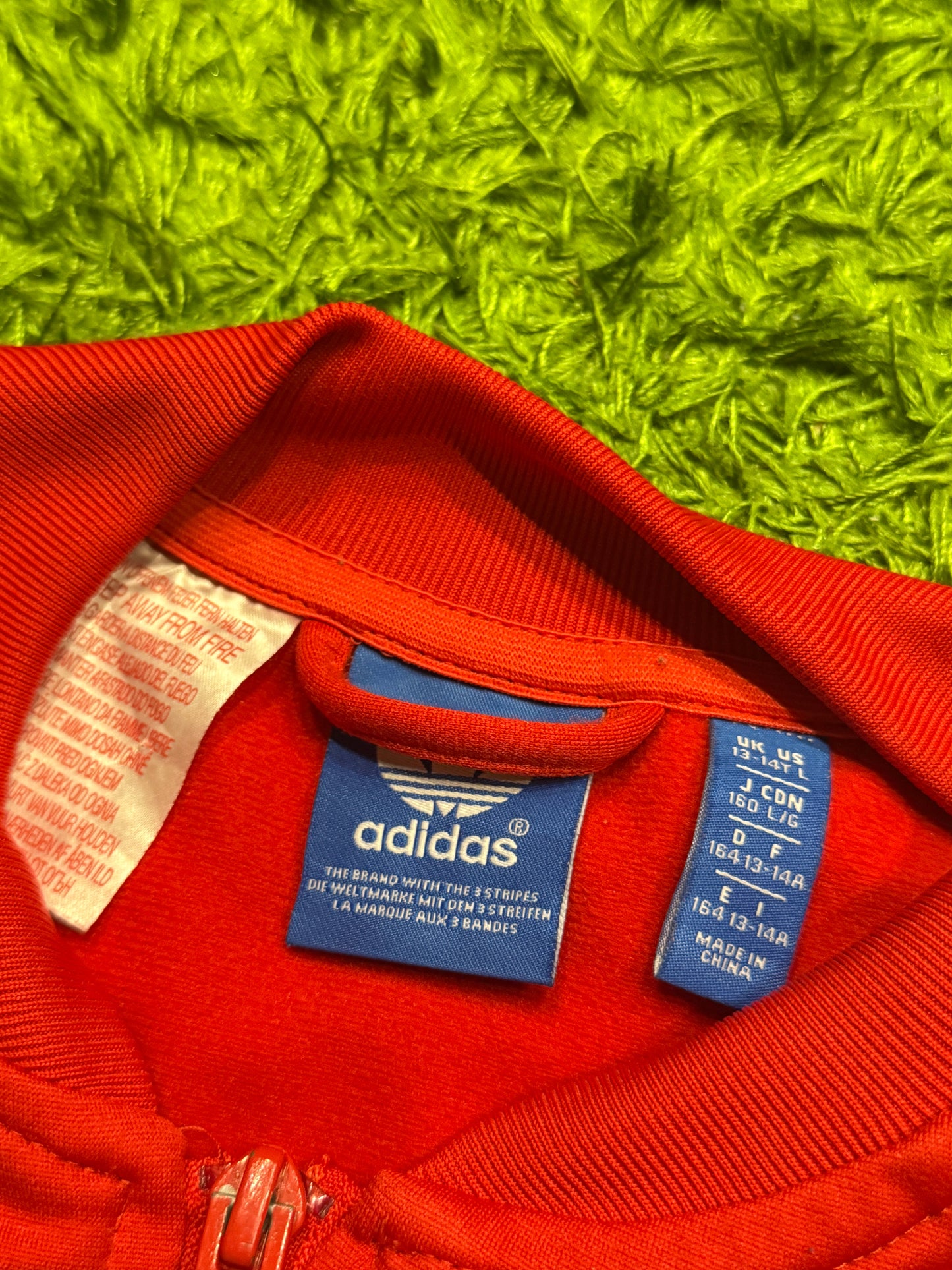 Bluza rozpinana czerwona Adidas Originals Firebird