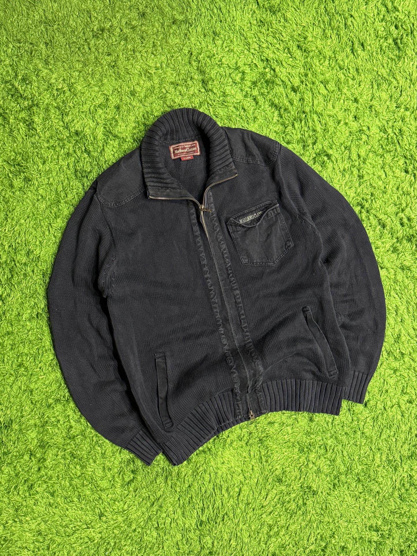Sweter czarny Kardigan Marlboro Classics