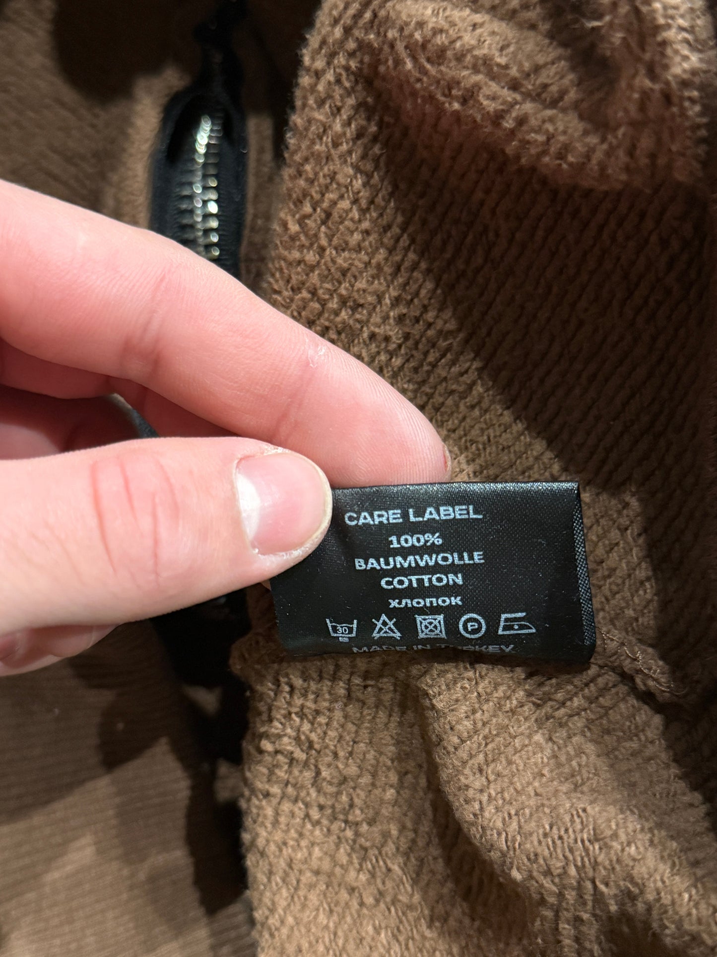 Bluza rozpinana brązowa Favela zip up hoodie y2k