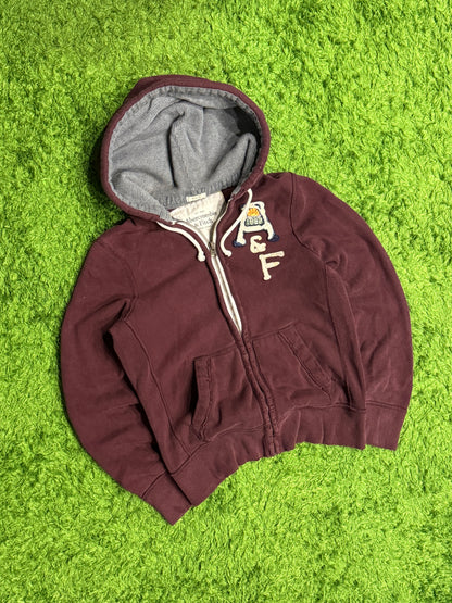Bluza bordowa Abercrombie & Fitch y2k