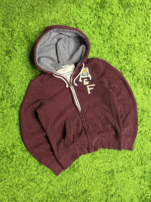 Bluza bordowa Abercrombie & Fitch y2k