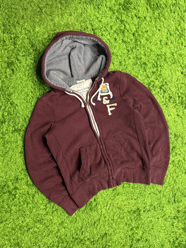 Bluza bordowa Abercrombie & Fitch y2k