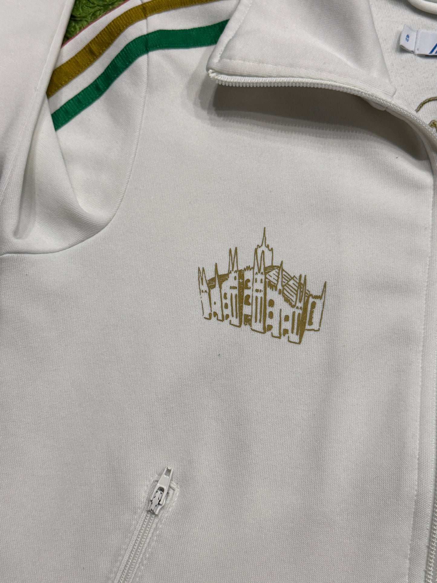 Bluza rozpinana biała Adidas Originals Firebird y2k rare