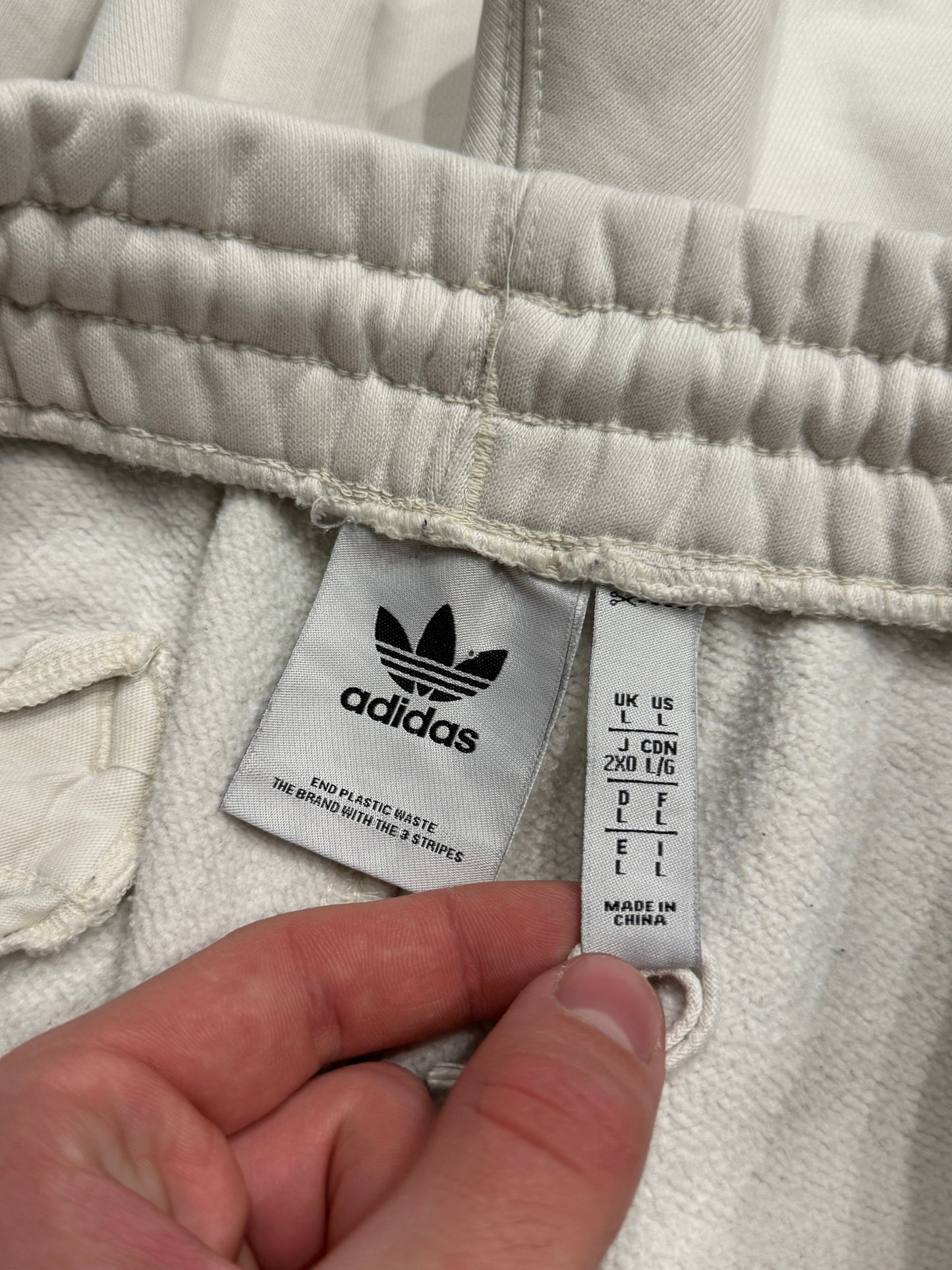 Spodnie dresowe białe Adidas Originals Trefoil logo